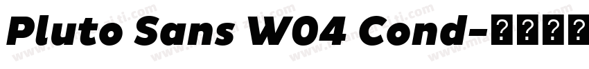 Pluto Sans W04 Cond字体转换